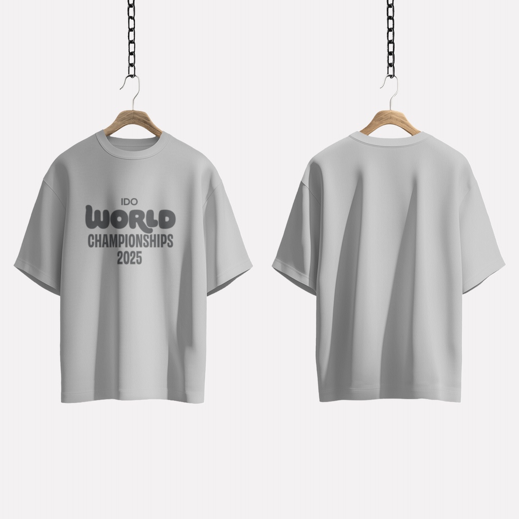 t-shirt ido world gray